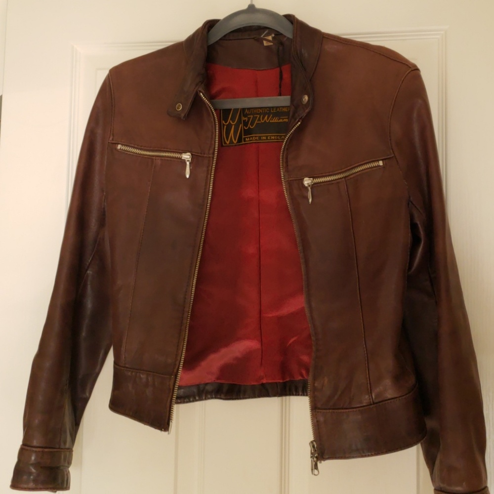 Authentic Brown Leather Jacket - image 1